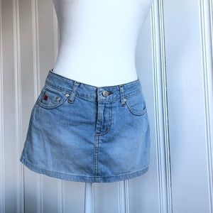 Paris blues jean skirt